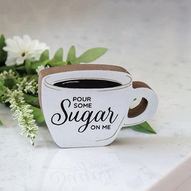 Pour Some Sugar On Me Chunky Coffee Cup Sitter - The Fox Decor